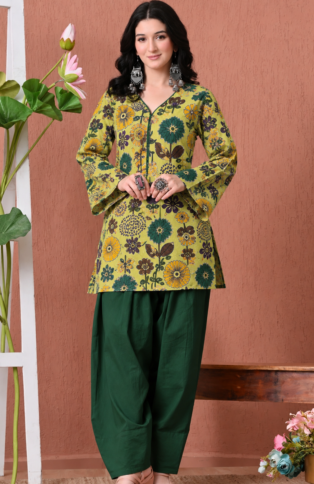 Yellow Bloom Co-Ord Salwar Set