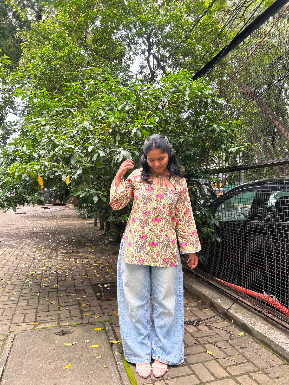 Moonlight Moon-Cut Short Kurti