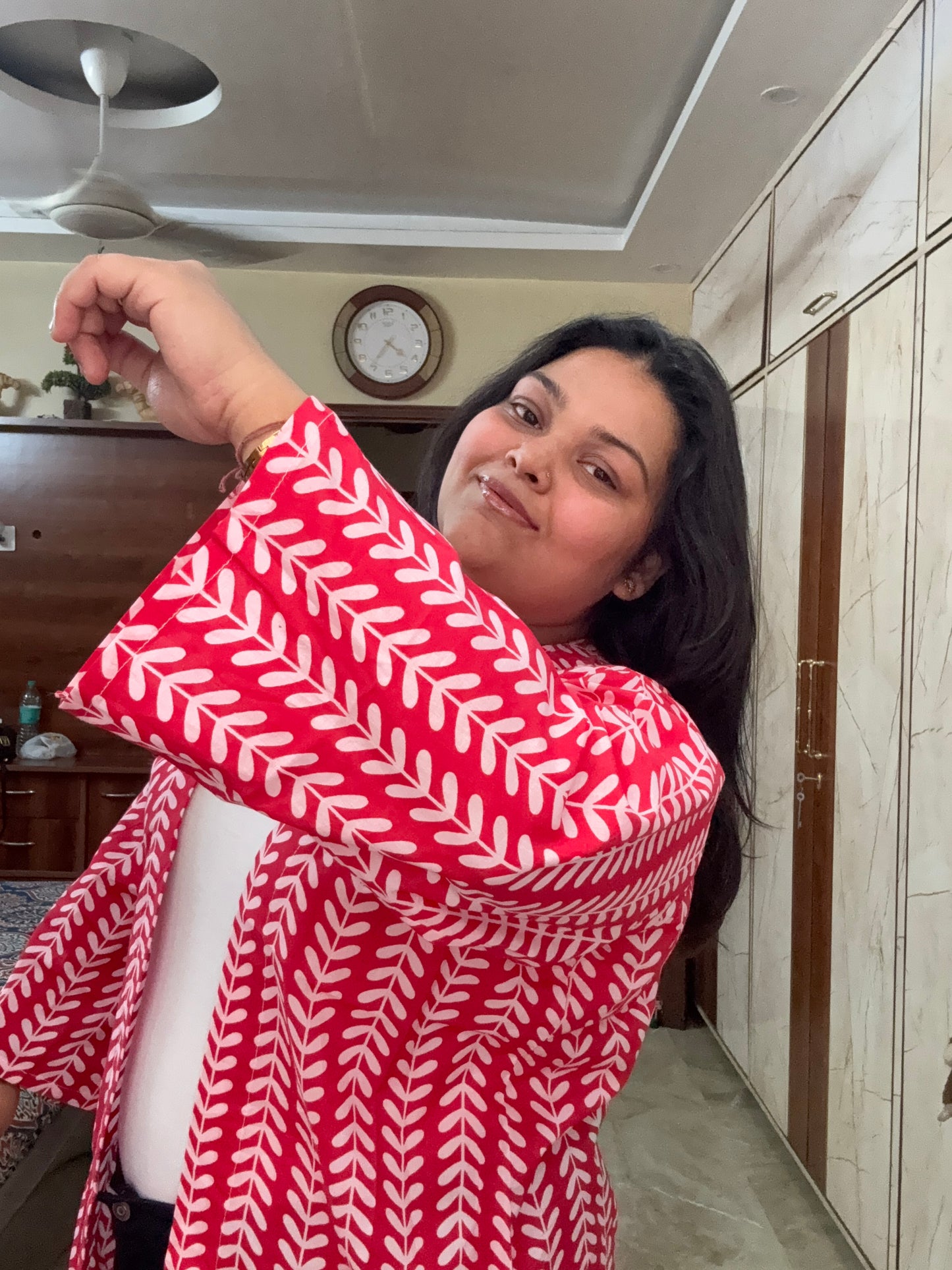 Red Cotton Shrug