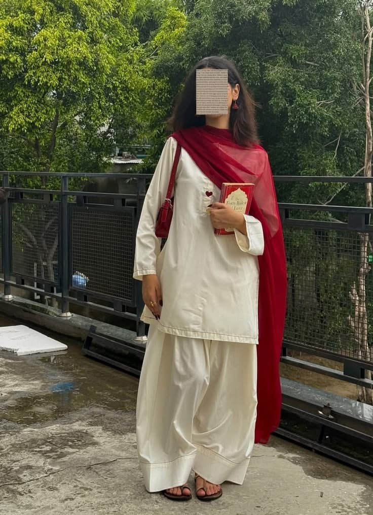 White Farshi Suit Set
