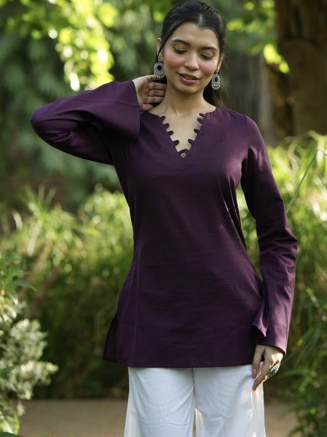 Chaand Short Kurti – Purple