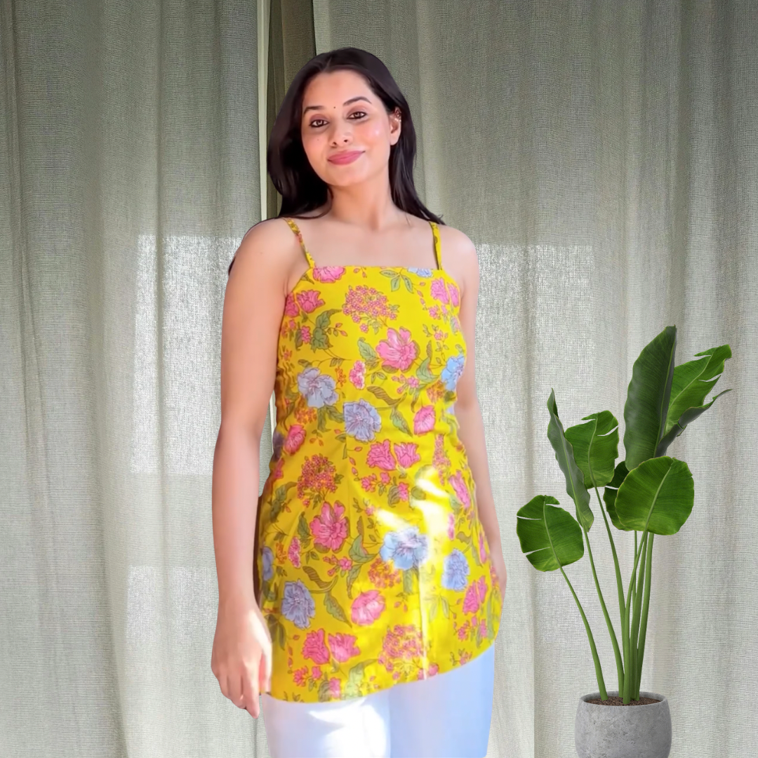 Sunshine back corset Kurti
