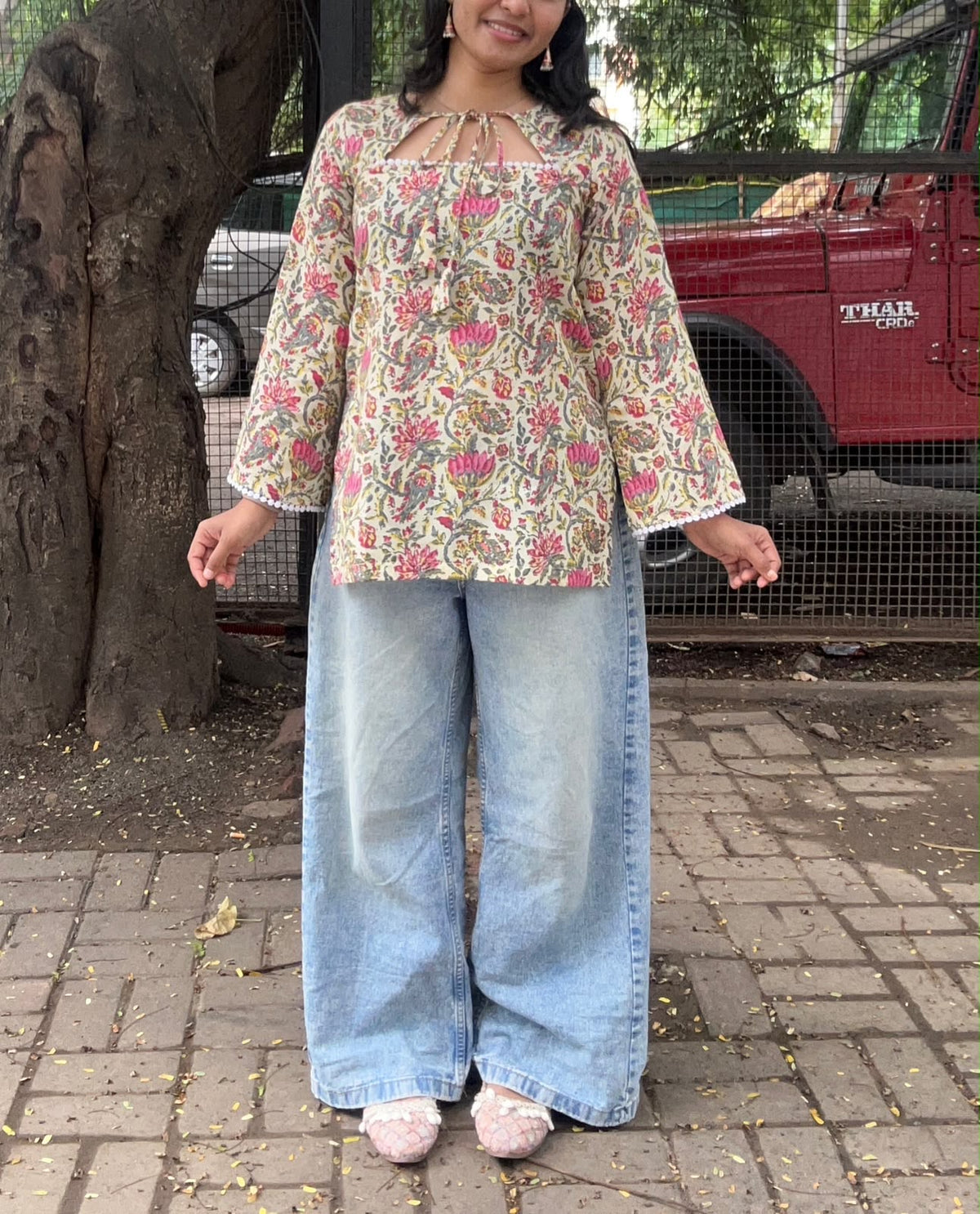 Moonlight Moon-Cut Short Kurti