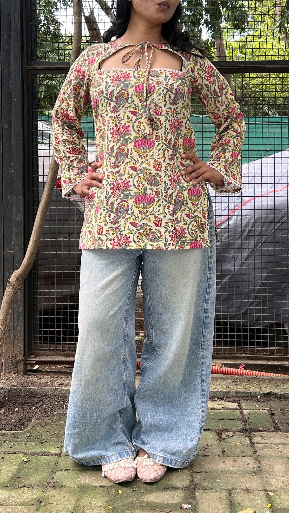 Moonlight Moon-Cut Short Kurti