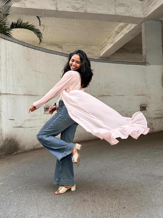 Pastel Flow long shrug