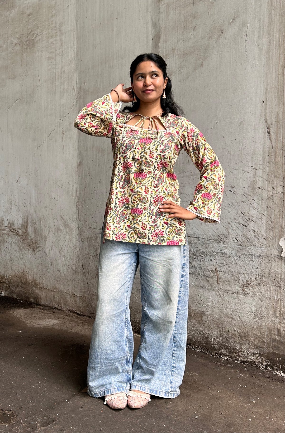 Moonlight Moon-Cut Short Kurti