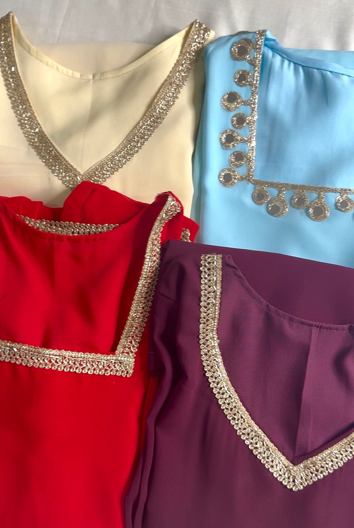 Pari Red Festive Short Kurti