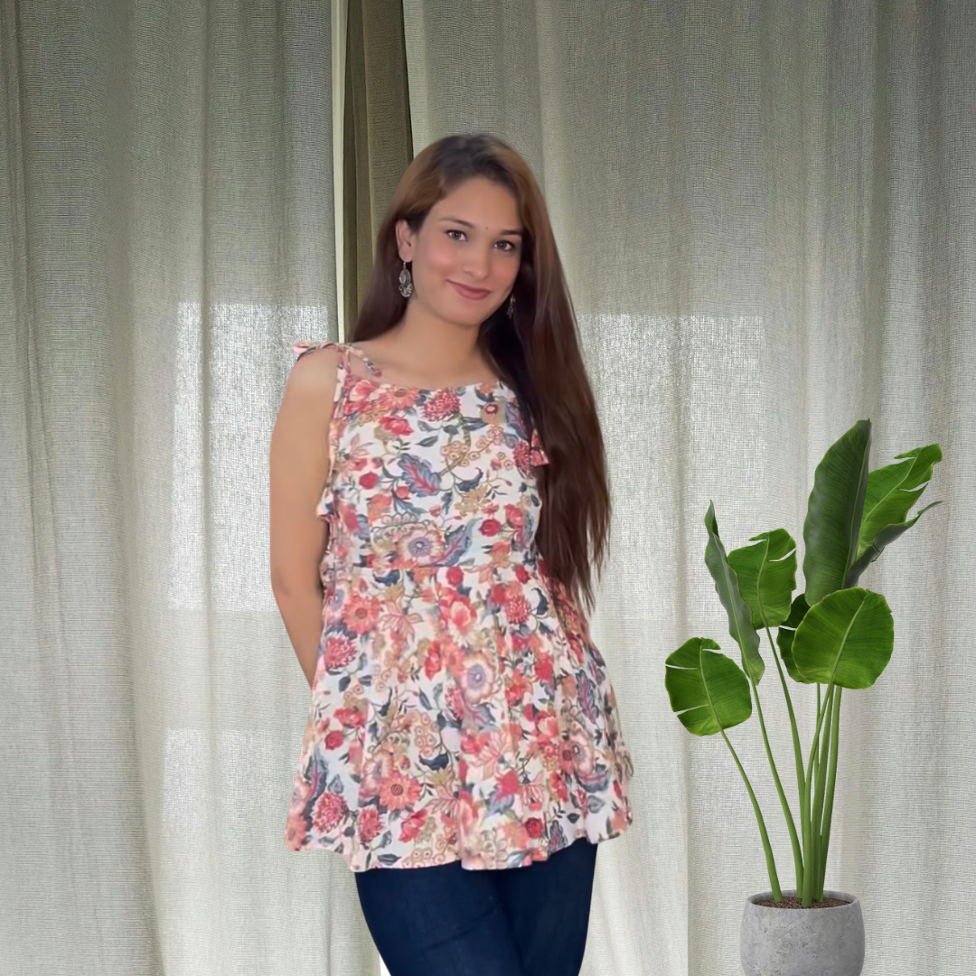 Garden Adjustable Peplum Kurti