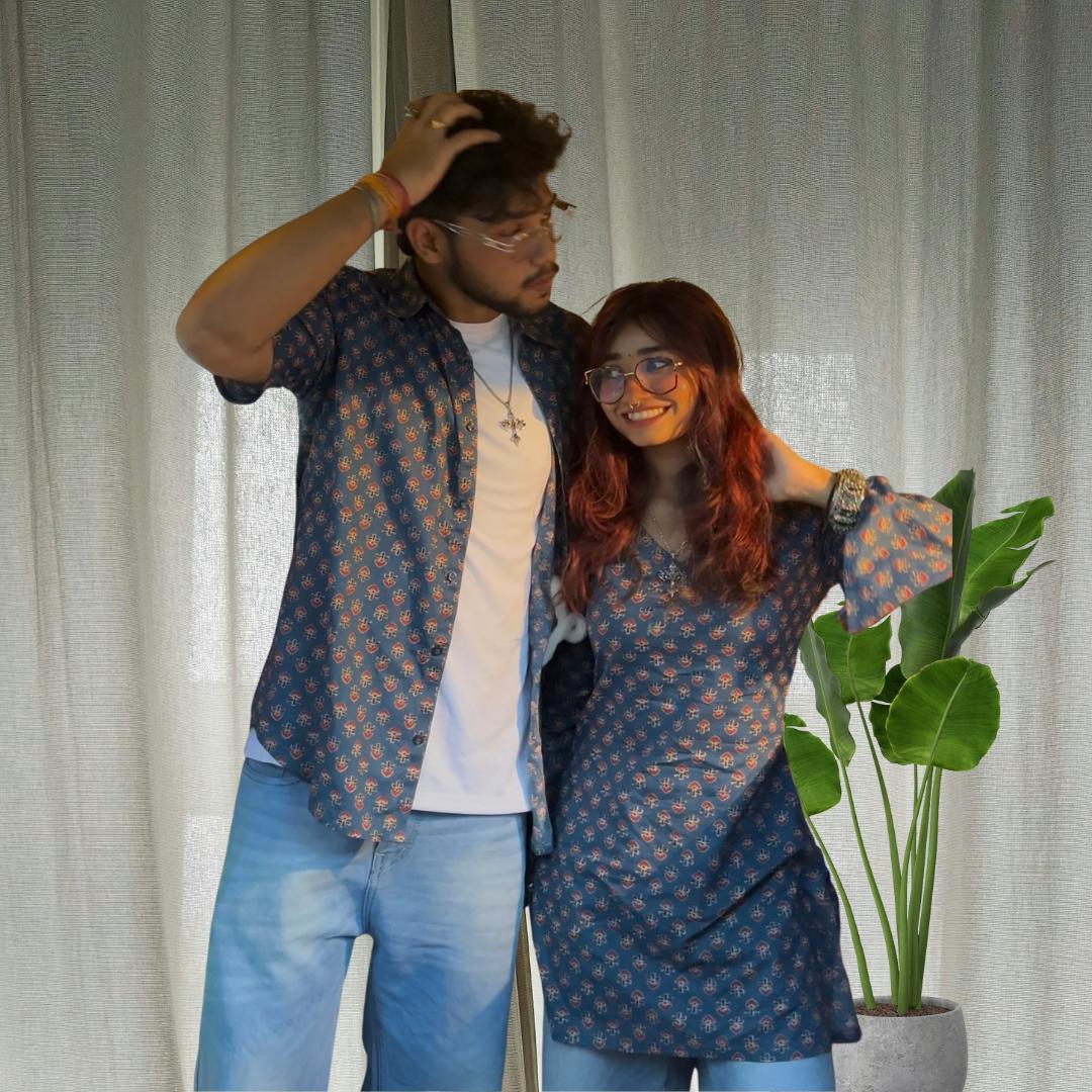 Blue Couple Set