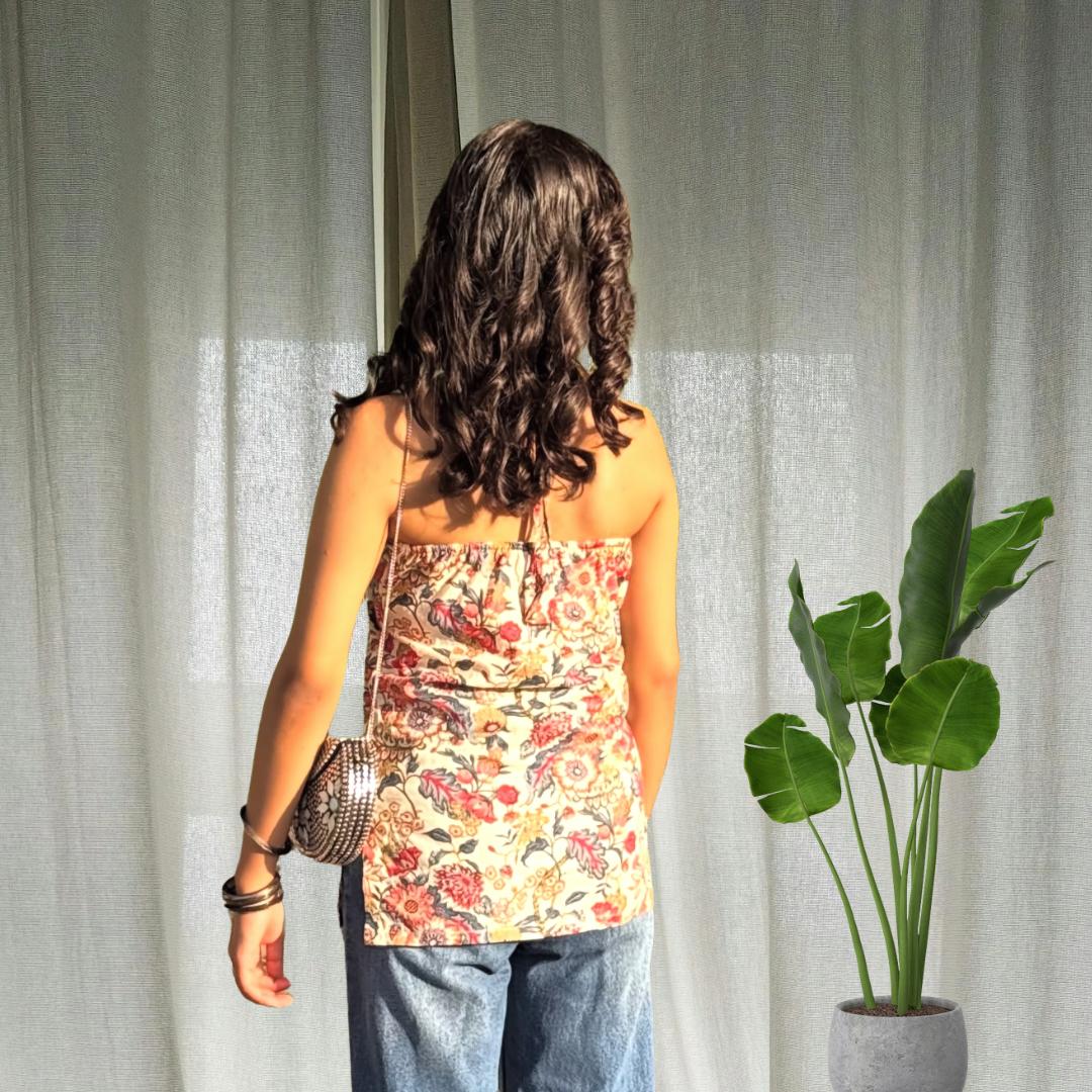 Garden Backless Short Kurti