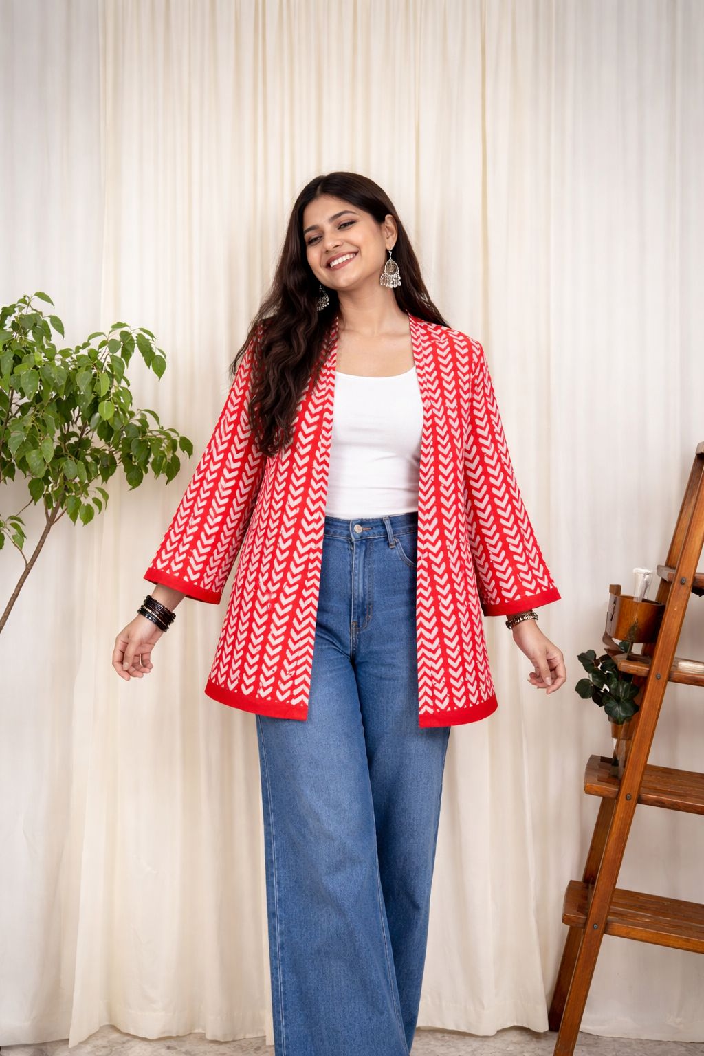 Navy Blue Cotton shrug